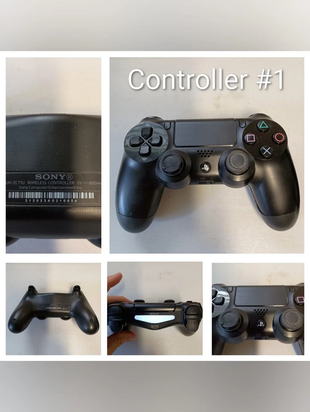 Sony Playstation 4 Bundle 500GB Black PS4 Slim Console Two Wireless Controllers